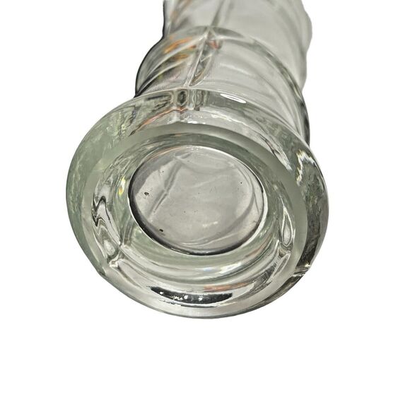 Crystal Clear Glass Vase Bohemian by Crystalex Made in Czech Republic 3"W x 8"H - Picture 9 of 9